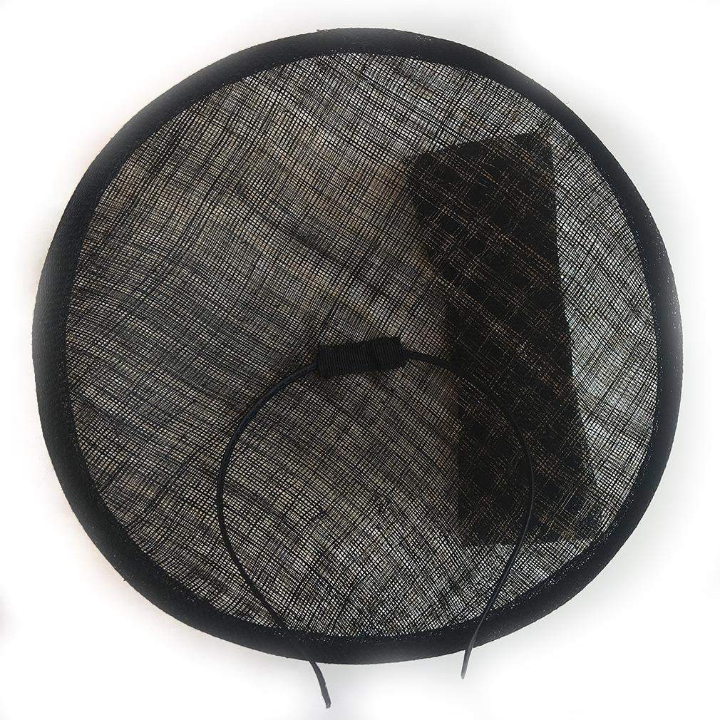 Windowpane Sinamay Women's Fascinator Hat with Bow - DivaHats Boutique